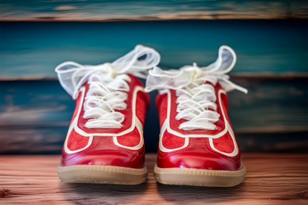 The Dalia Women’s Cherry Lace-Up Sneaker | Retro Vegan Suede Comfort Shoe by Oasis Society - Image 6